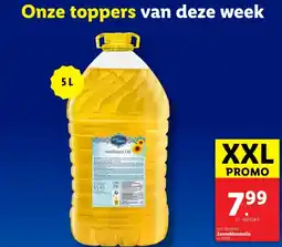 Lidl Zonnebloemolie aanbieding