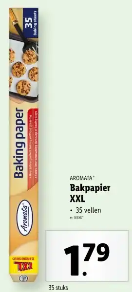 Lidl Bakpapier XXL aanbieding