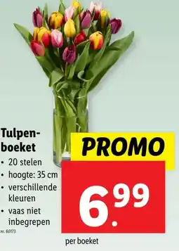 Lidl Tulpen- boeket aanbieding