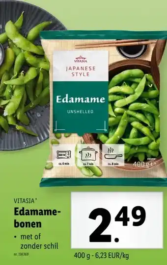 Lidl Edamame- bonen aanbieding