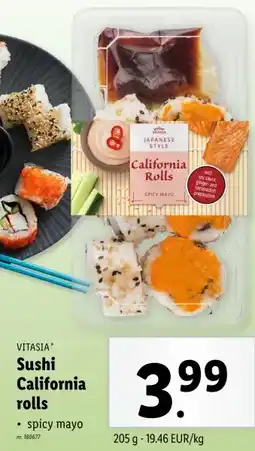 Lidl Sushi California rolls aanbieding