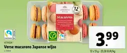 Lidl Verse macarons Japanse wijze aanbieding