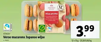 Lidl Verse macarons Japanse wijze aanbieding