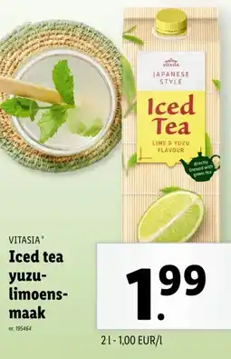 Lidl VITASIA Iced tea yuzu- limoens- maak aanbieding