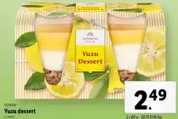 Lidl Yuzu dessert aanbieding