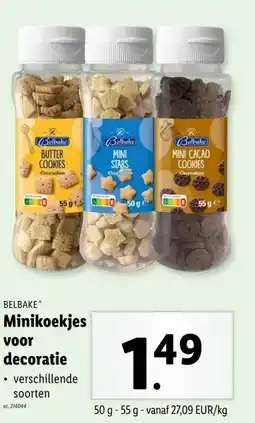 Lidl Minikoekjes voor decoratie aanbieding