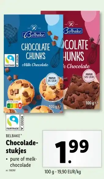 Lidl Chocolade- stukjes aanbieding