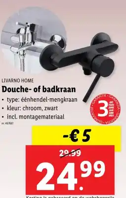 Lidl Douche- of badkraan aanbieding