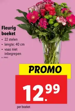 Lidl Fleurig boeket aanbieding