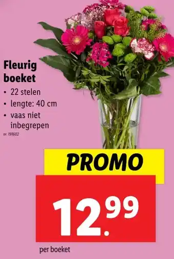 Lidl Fleurig boeket aanbieding