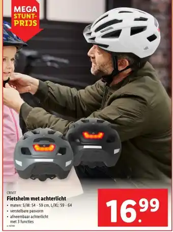 Lidl Fietshelm met achterlicht aanbieding