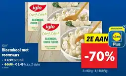 Lidl Bloemkool met roomsaus aanbieding