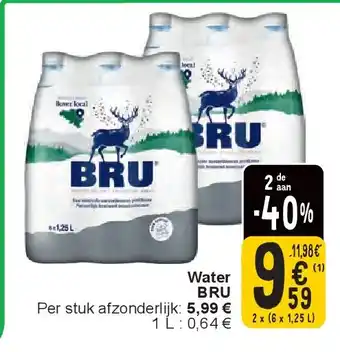 Cora Water BRU aanbieding