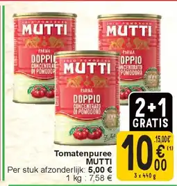 Cora Tomatenpuree MUTTI aanbieding