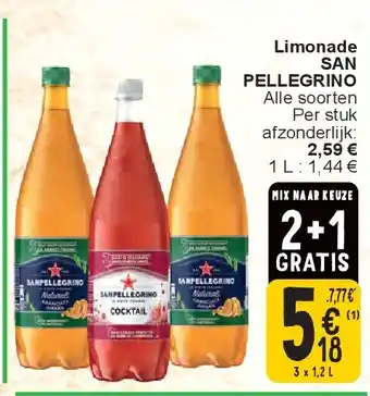 Cora Limonade SAN PELLEGRINO aanbieding