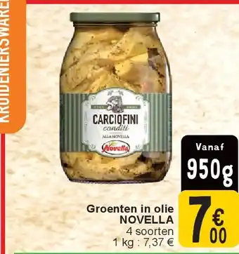 Cora Groenten in olie NOVELLA aanbieding