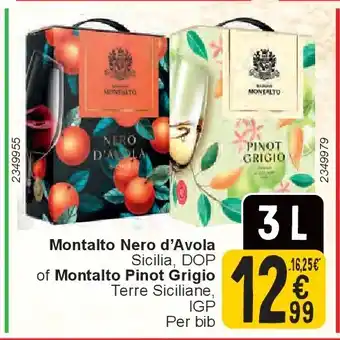 Cora Montalto Nero d’Avola aanbieding