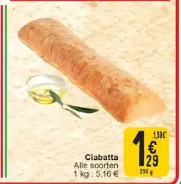 Cora Ciabatta aanbieding