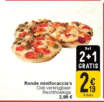 Cora Ronde minifocaccia’s aanbieding