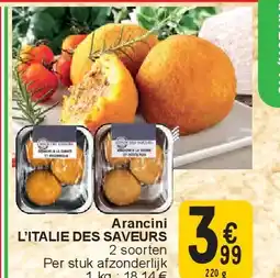 Cora Arancini L’ITALIE DES SAVEURS aanbieding