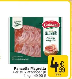 Cora Pancetta Magretta aanbieding