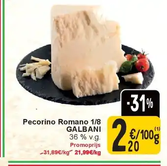 Cora Pecorino Romano 1/8 GALBANI aanbieding