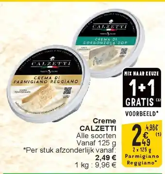 Cora Creme CALZETTI aanbieding