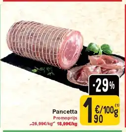 Cora Pancetta aanbieding