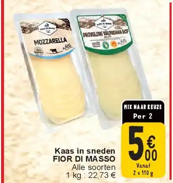 Cora Kaas in sneden FIOR DI MASSO aanbieding