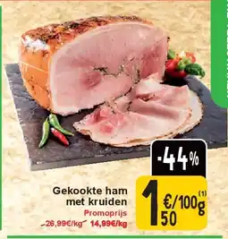 Cora Gekookte ham met kruiden aanbieding