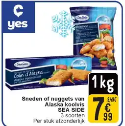 Cora Sneden of nuggets van Alaska koolvis SEA SIDE aanbieding