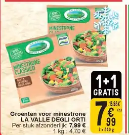 Cora Groenten voor minestrone LA VALLE DEGLI ORTI aanbieding