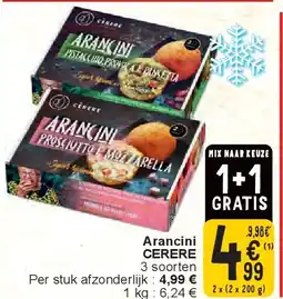 Cora Arancini CERERE aanbieding