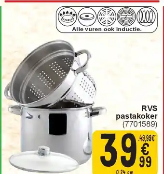 Cora RVS pastakoker aanbieding