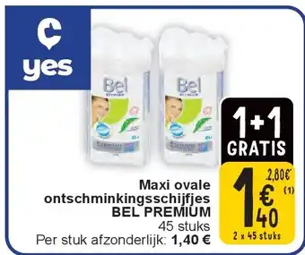 Cora Maxi ovale ontschminkingsschijfjes BEL PREMIUM aanbieding