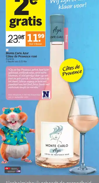 Albert Heijn Monte carlo azur cotes de provence rose aanbieding