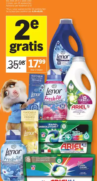 Albert Heijn Alle ariel en lenor aanbieding