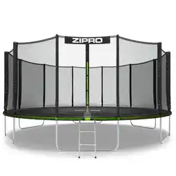 Decathlon Trampoline ronde Zipro Jump Pro - 16FT 496 cm - met veiligheidsnet extern aanbieding