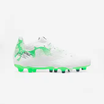 Decathlon VOETBALSCHOENEN VOOR KINDEREN VIRALTO III FG MET VETERS ICE GREEN aanbieding