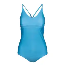 Decathlon Dames Mimi Effen Eendelig Zwempak (Storm Blauw) aanbieding