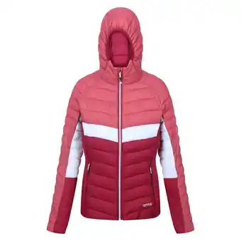 Decathlon Dames Harrock II Baffled Hooded Jacket (Rumba Rood/Mineraal Rood) aanbieding