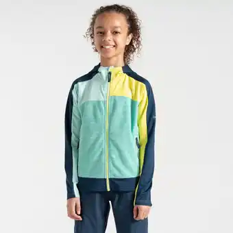 Decathlon De Thriving II stretch wandeltussenlaag met halve rits voor kinderen aanbieding