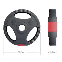 Decathlon Gewichtsschijf - Olympisch - Halterschijf - 1,25 kg - Kunststof Gripper - 50 mm aanbieding