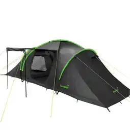 Decathlon Koepeltent Daytona 6 XXL - Camping - Voor 6 personen - 3 zwarte slaapcabines aanbieding