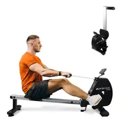 Decathlon Roeiapparaat Opvouwbaar 6 kg 8 weerstandsniveaus Max120 kg Zwart RowFit aanbieding