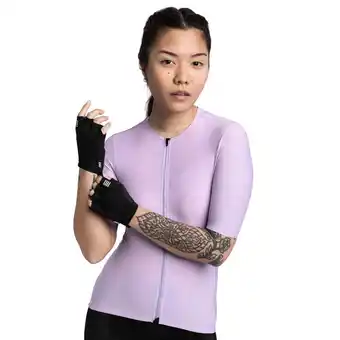 Decathlon Dames Wielrennen ultralichtgewicht wielershirt SRX PRO Nébula SIROKO Mauve aanbieding