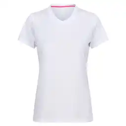 Decathlon Dames Fingal V Hals Tshirt (Wit) aanbieding