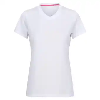 Decathlon Dames Fingal V Hals Tshirt (Wit) aanbieding