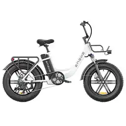 Decathlon ENGWE L20 Elektrische Fiets 20*4.0 inch Mountain Band Wit aanbieding
