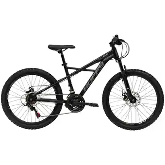 Decathlon Huffy Korros 24 inch zwart 21 versnellingen mountainbike voor kinderen 8-13 aanbieding